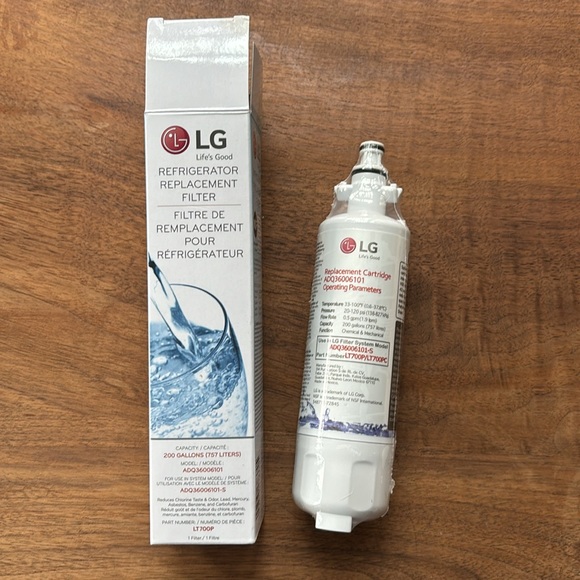 LG Refrigerator Replacement Filter Part LT700P, 200 Gallons ADQ36006101, NWOT - Picture 1 of 8